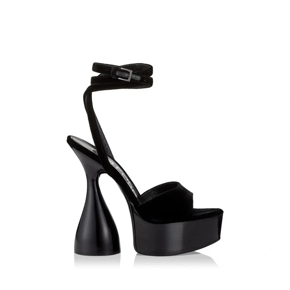 Tom Ford Disco Black Platform Heels - Picture 2 of 7